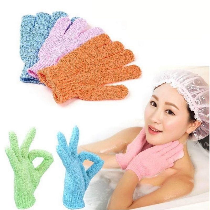 xfoliating Gloves | Shower Mitt Scrub Gloves for Smooth Bath - 2 Pcs