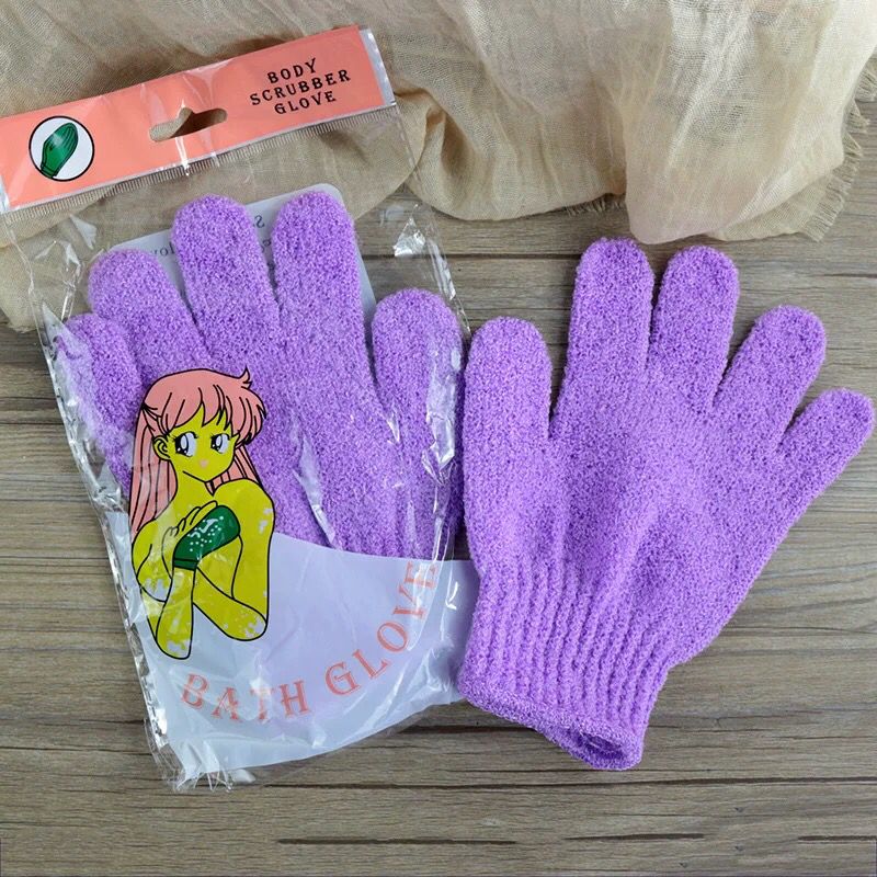 xfoliating Gloves | Shower Mitt Scrub Gloves for Smooth Bath - 2 Pcs