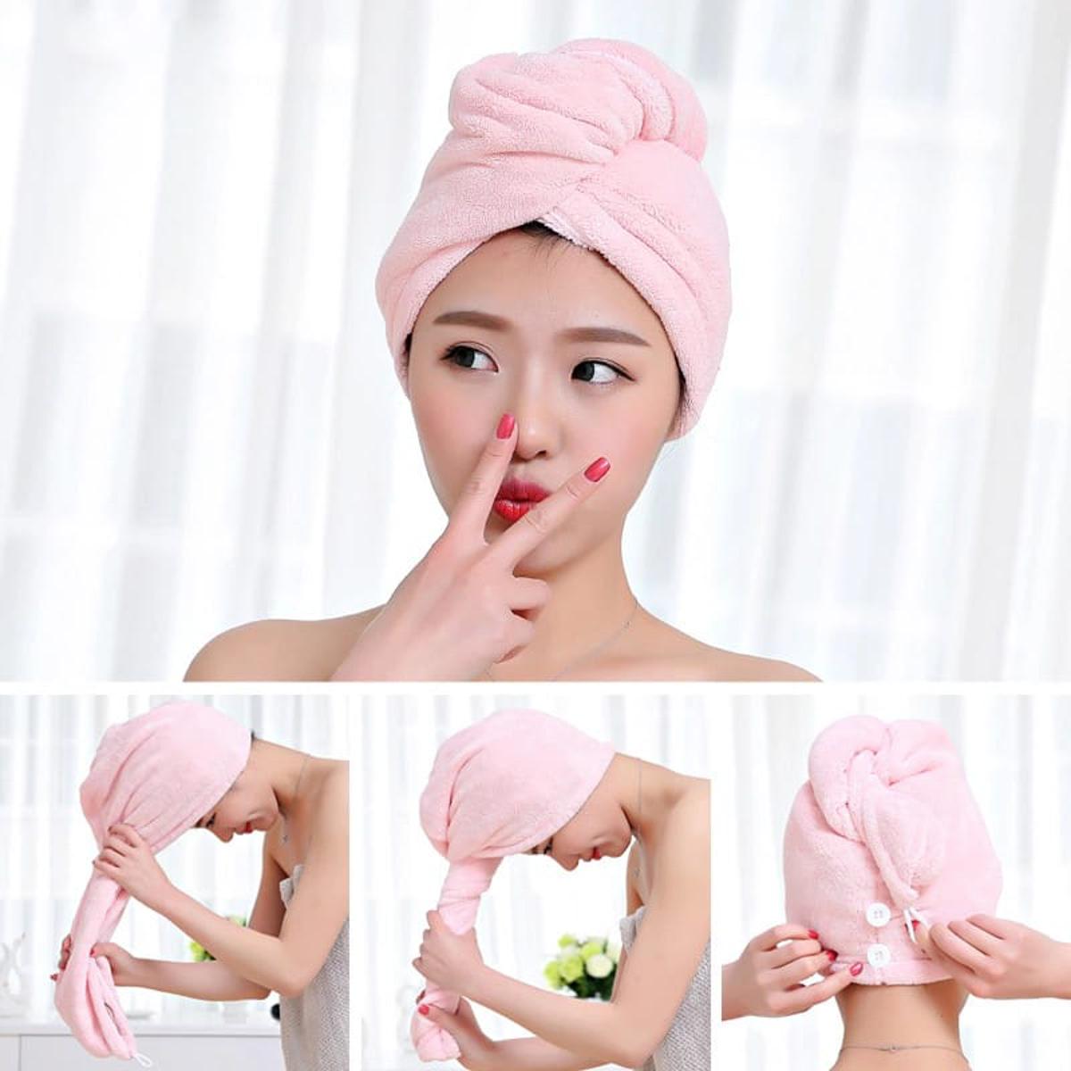 Magic Hair Wrap Bath Salon Towels Fast Drying Absorbent Cap For Women And Girls Magic Hair Wrap Bath Salon Towels Fast Drying Absorbent Cap For Women And Girls