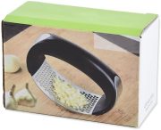Upgraded Stainless Steel Garlic Press & Rocker – Manual Squeezer for Garlic, Ginger, and Herbs
