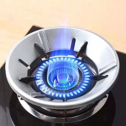 Energy Saving Gas Stove Cover | Windproof Disk Windshield Bracket | Universal Round Shape - 1 Piece