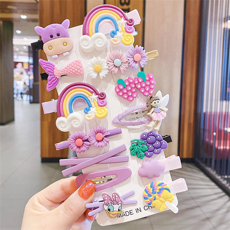 14 Pcs Baby Girl Hair Clip Set for Children Hair Accessories