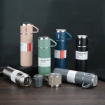 500ML Stainless Steel Thermo Vacuum Flask Gift Set | Office & Outdoor Thermos with Cup
