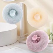 shower puff pure bath pouf luxurious exfoliation sponge for smooth skin