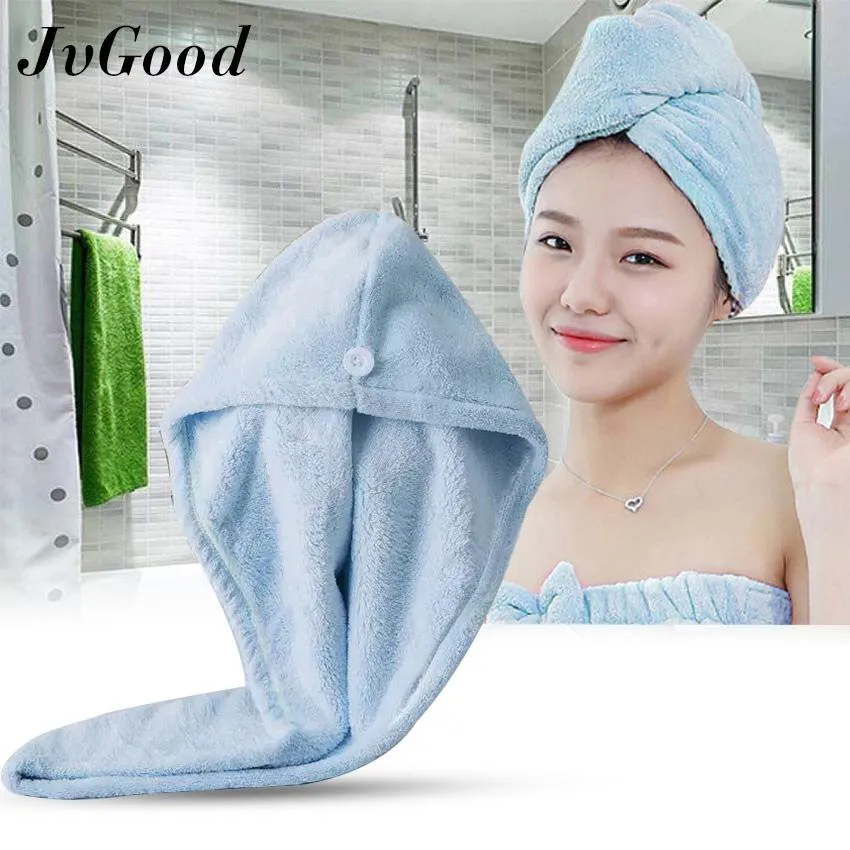 New Fashion Women Microfiber Hair Drying Towel, Towel Dry Hair Cap, Wrap, Strong Water Absorbent, Triangular Shower Hat, Cleaning Tool.