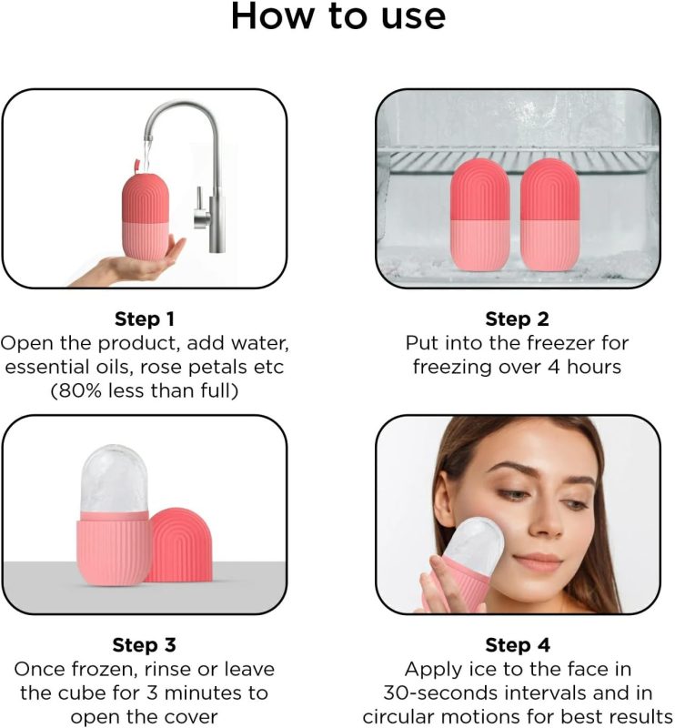 Ice Roller for Neck, Face & Eyes - Massager for Reducing Puffiness