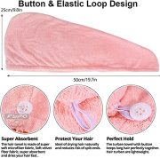 Magic Hair Wrap Bath Salon Towels Fast Drying Absorbent Cap For Women And Girls
