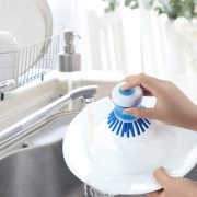 Dish Washing Brush With Liquid Dispenser - Image 5