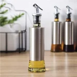 Glass Oil Control Bottle | Leak-proof Oil Pot Kitchen Tools | Liquid Container Seasoning Pots Soy Sauce Vinegar Storage.