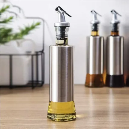 Glass Oil Control Bottle | Leak-proof Oil Pot Kitchen Tools | Liquid Container Seasoning Pots Soy Sauce Vinegar Storage.