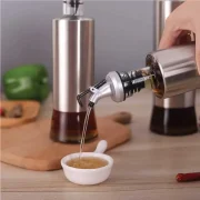 Glass Oil Control Bottle | Leak-proof Oil Pot Kitchen Tools | Liquid Container Seasoning Pots Soy Sauce Vinegar Storage.