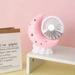 Desktop USB charging small fan new Moon style