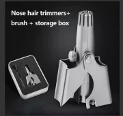 Nose Hair Trimmer for Men Birdie, Manual, Battery-Free, Waterproof, Painless with Twelve Dual-Edged Blades, Patented Mechanism [Made in Korea]