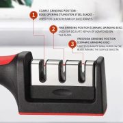 Household Multi-Functional 3-Segment Fast Knife Sharpener