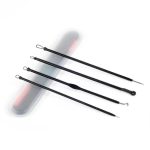 Stainless Steel Extractor Blackhead Remover Needles 4 Pcs Set
