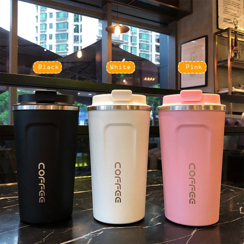 Stainless Steel Vacuum Coffee Cup Office Mug Creative Outdoor Leisure Car Cup