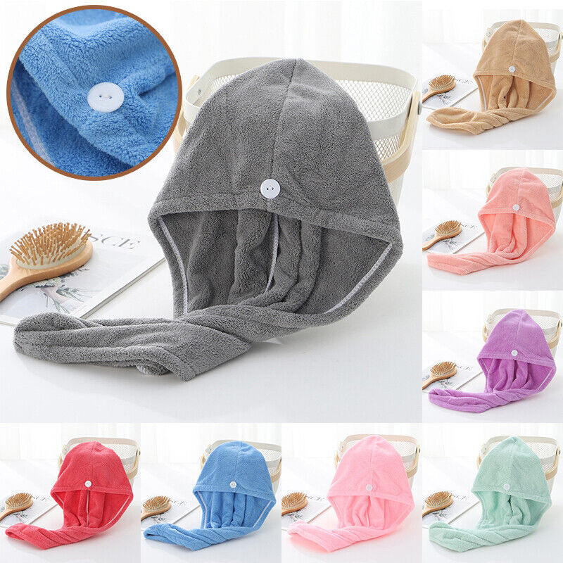 Magic Hair Wrap Bath Salon Towels Fast Drying Absorbent Cap For Women And Girls