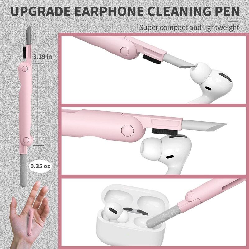 Computer Keyboard Cleaner Brush Kit, Earphone Cleaning Pen For Headset, Keyboard Cleaning Tools Cleaner Keycap Puller Kit