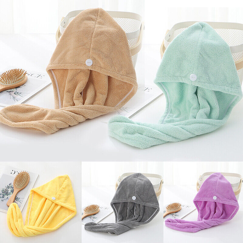 Magic Hair Wrap Bath Salon Towels Fast Drying Absorbent Cap For Women And Girls