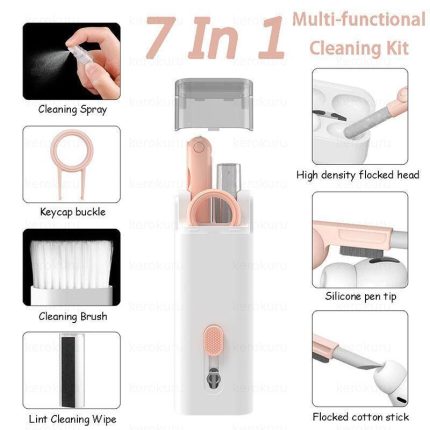 Computer Keyboard Cleaner Brush Kit, Earphone Cleaning Pen For Headset, Keyboard Cleaning Tools Cleaner Keycap Puller Kit