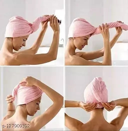 Magic Hair Wrap Bath Salon Towels Fast Drying Absorbent Cap For Women And Girls