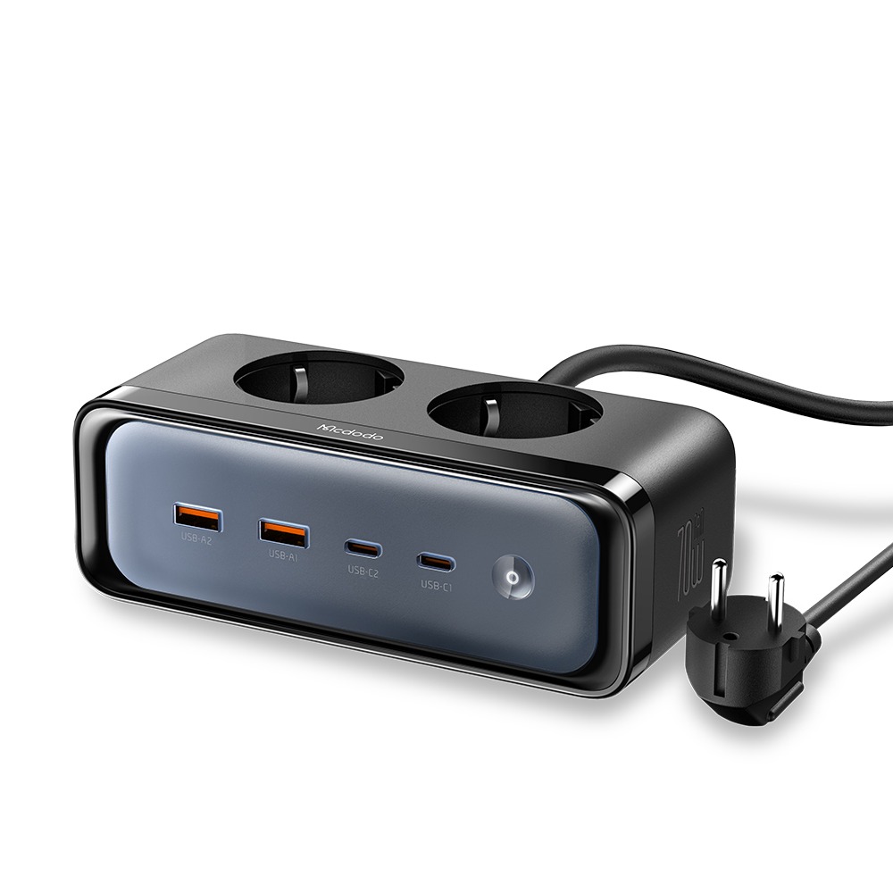 6-in-1 70W GaN Surge Protection Power Strip