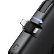 Power Bank with Built-in Cable & Connector (Lightning)